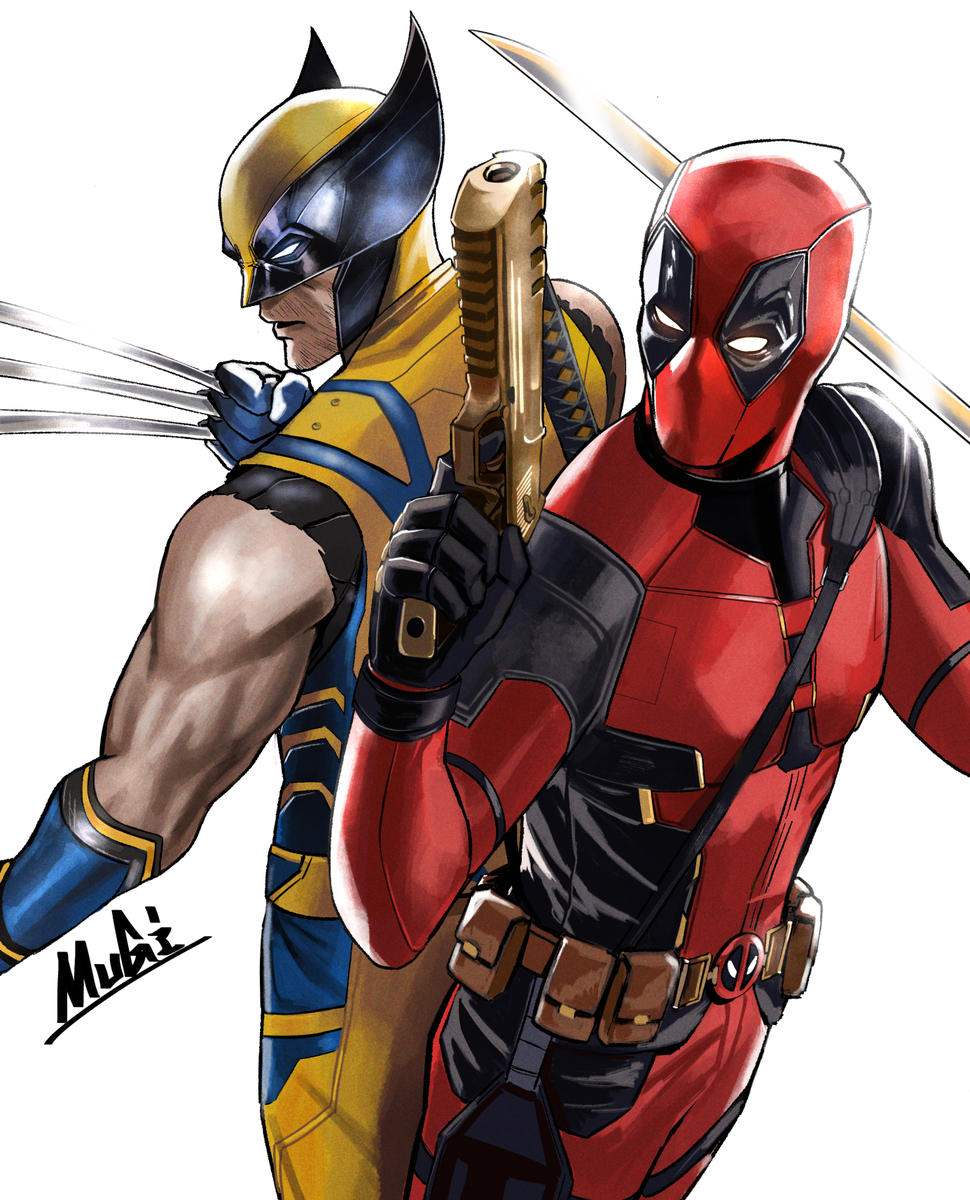 This is a pixiv picture whose title is デットプール＆ウルヴァリン.