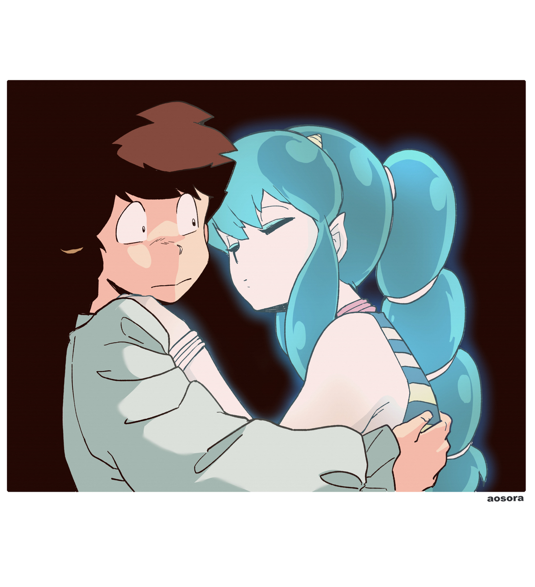 This is a pixiv picture whose title is 練習　（うる星やつら）.