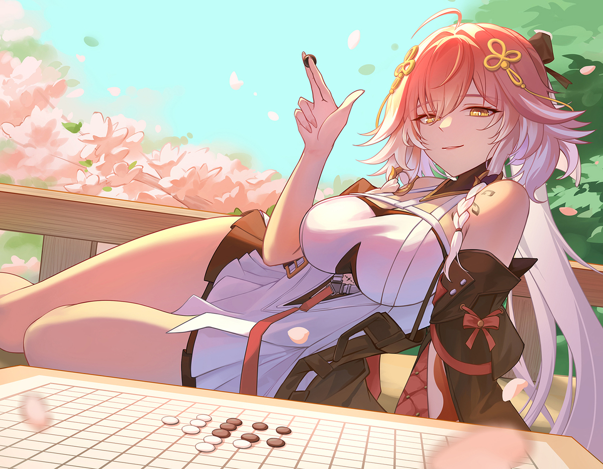This is a pixiv picture whose title is 長離.