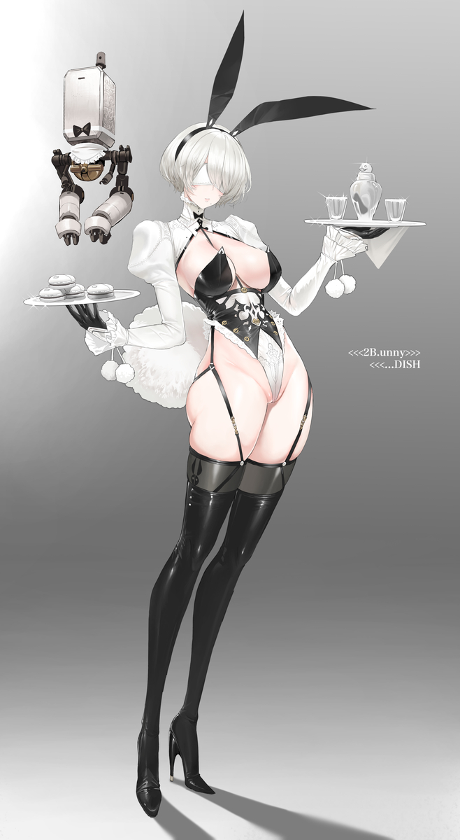 This is a pixiv picture whose title is 2B.u.nny.