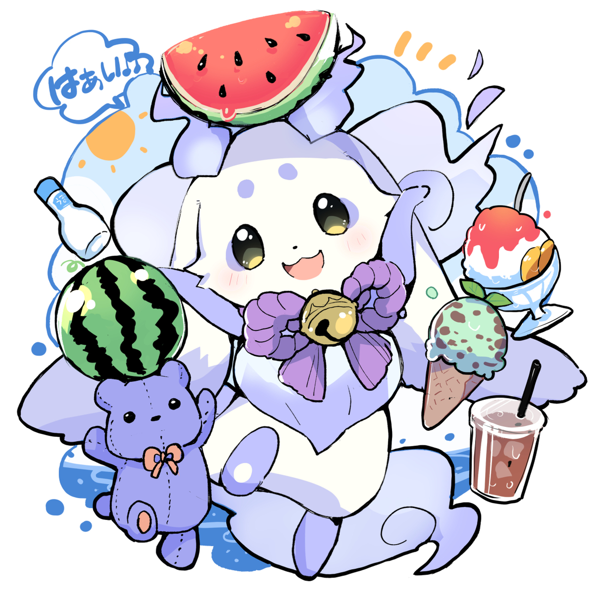This is a pixiv picture whose title is 夏ちょま！.