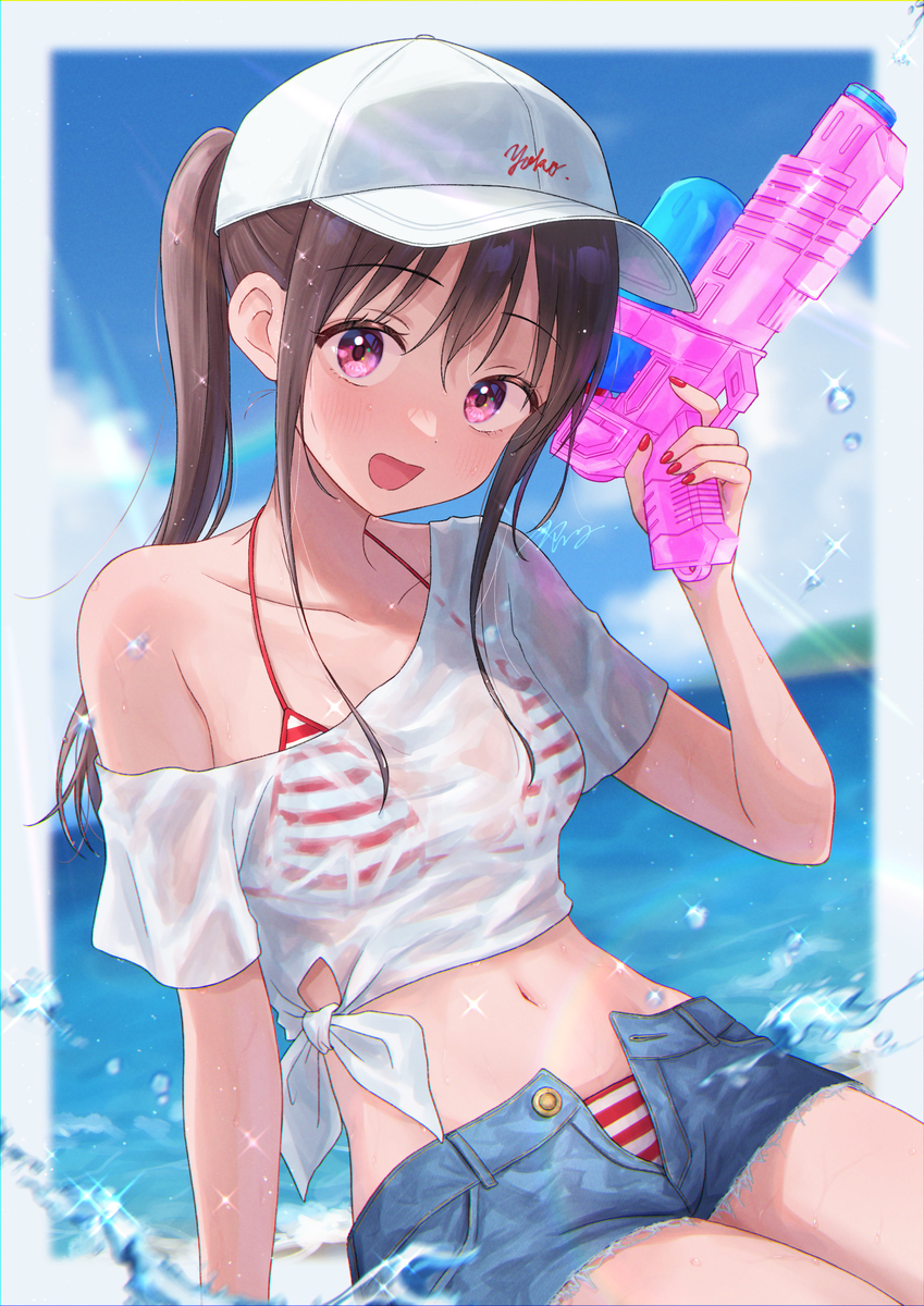 This is a pixiv picture whose title is 夏ビキニ.