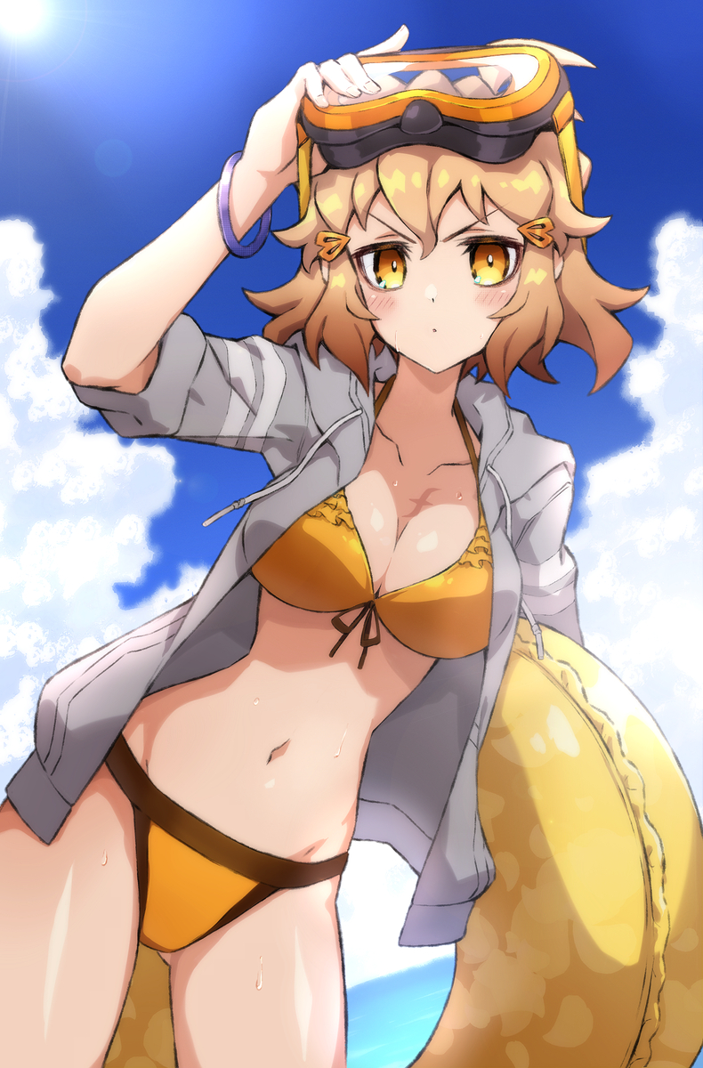 This is a pixiv picture whose title is IF響　夏.