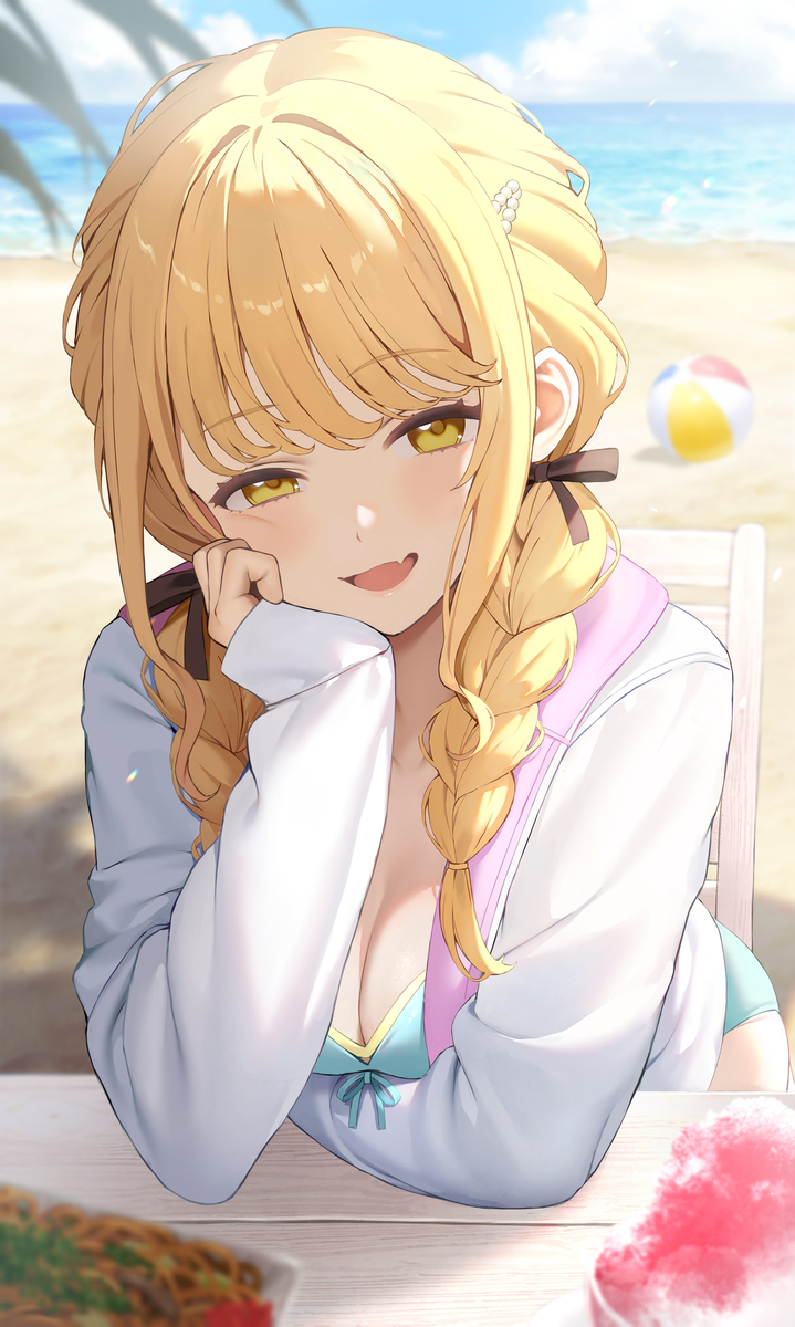 This is a pixiv picture whose title is 水着ことね.