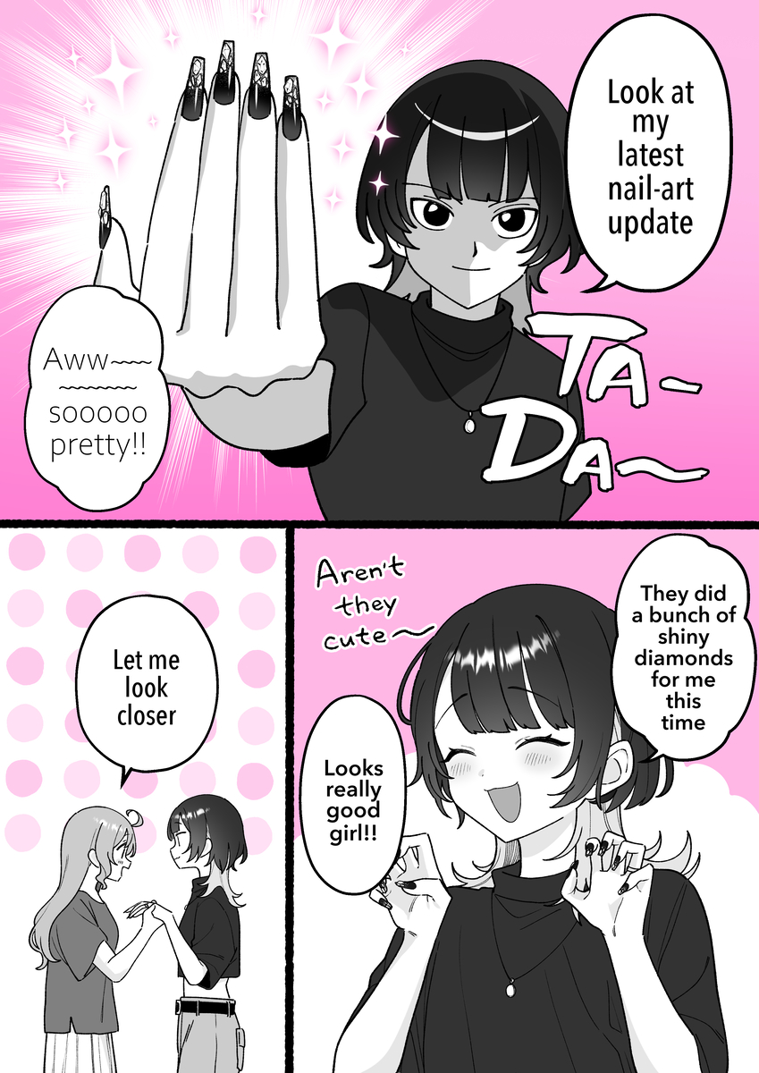 This is a pixiv picture whose title is 【EN】Nail Art (Part 1).