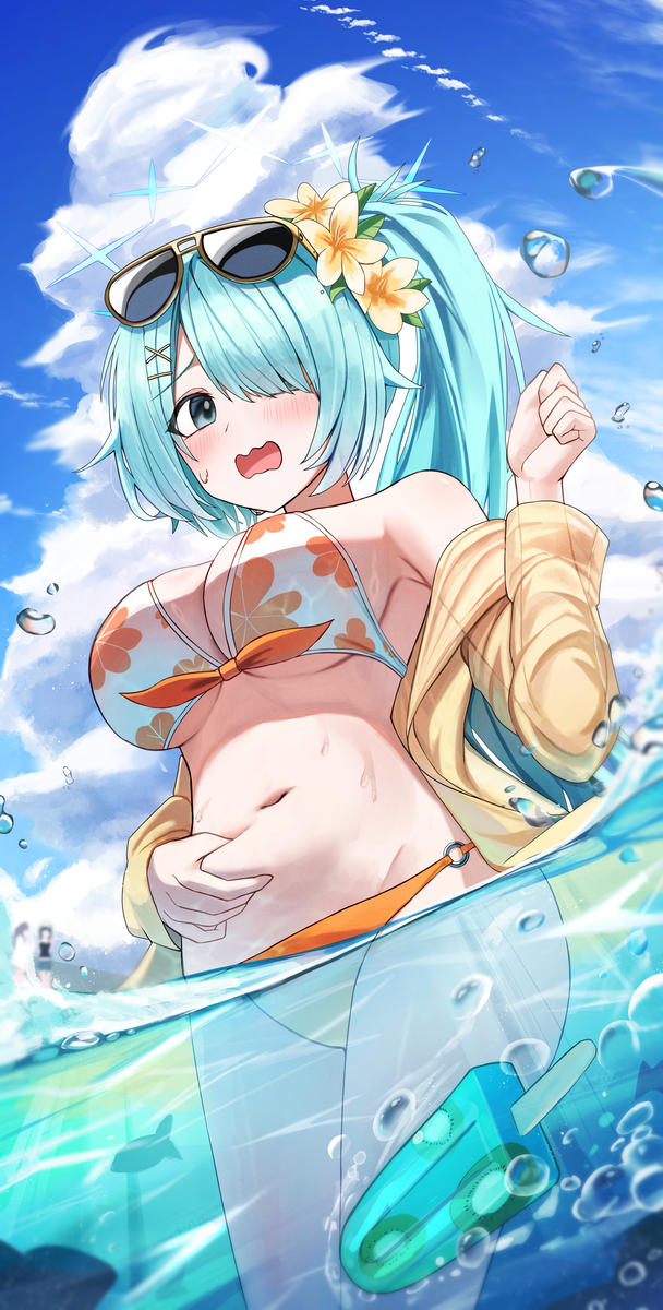This is a pixiv picture whose title is 槌永ヒヨリ.