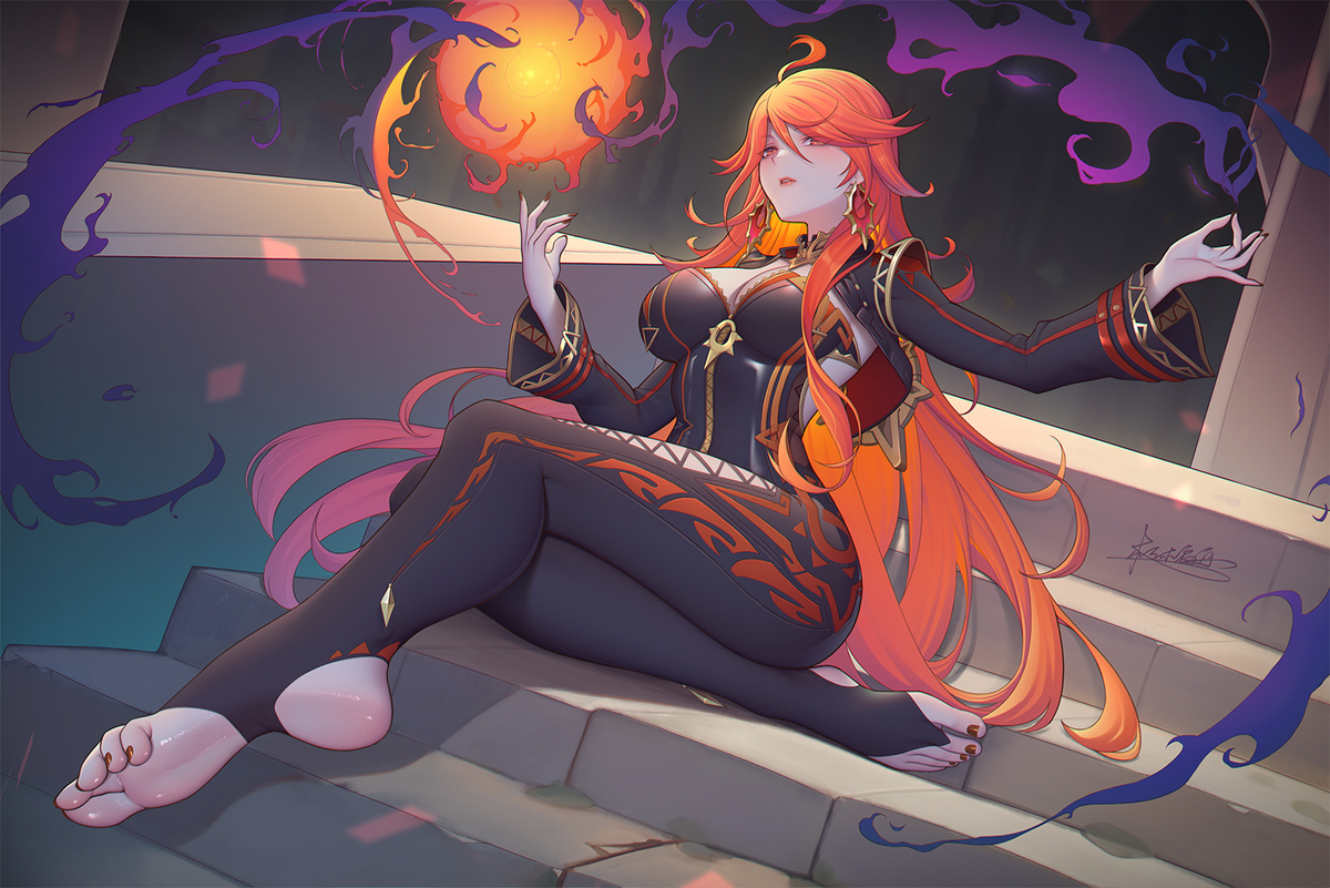 This is a pixiv picture whose title is Mavuika.