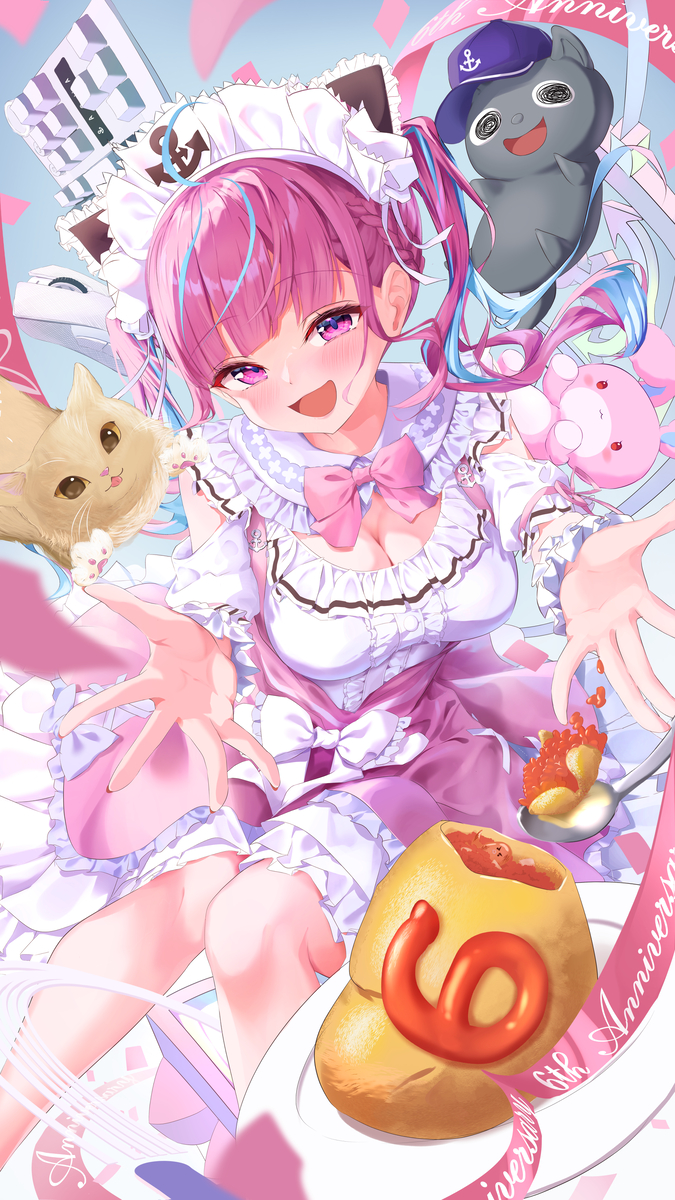 This is a pixiv picture whose title is あくたん6周年おめでとう.
