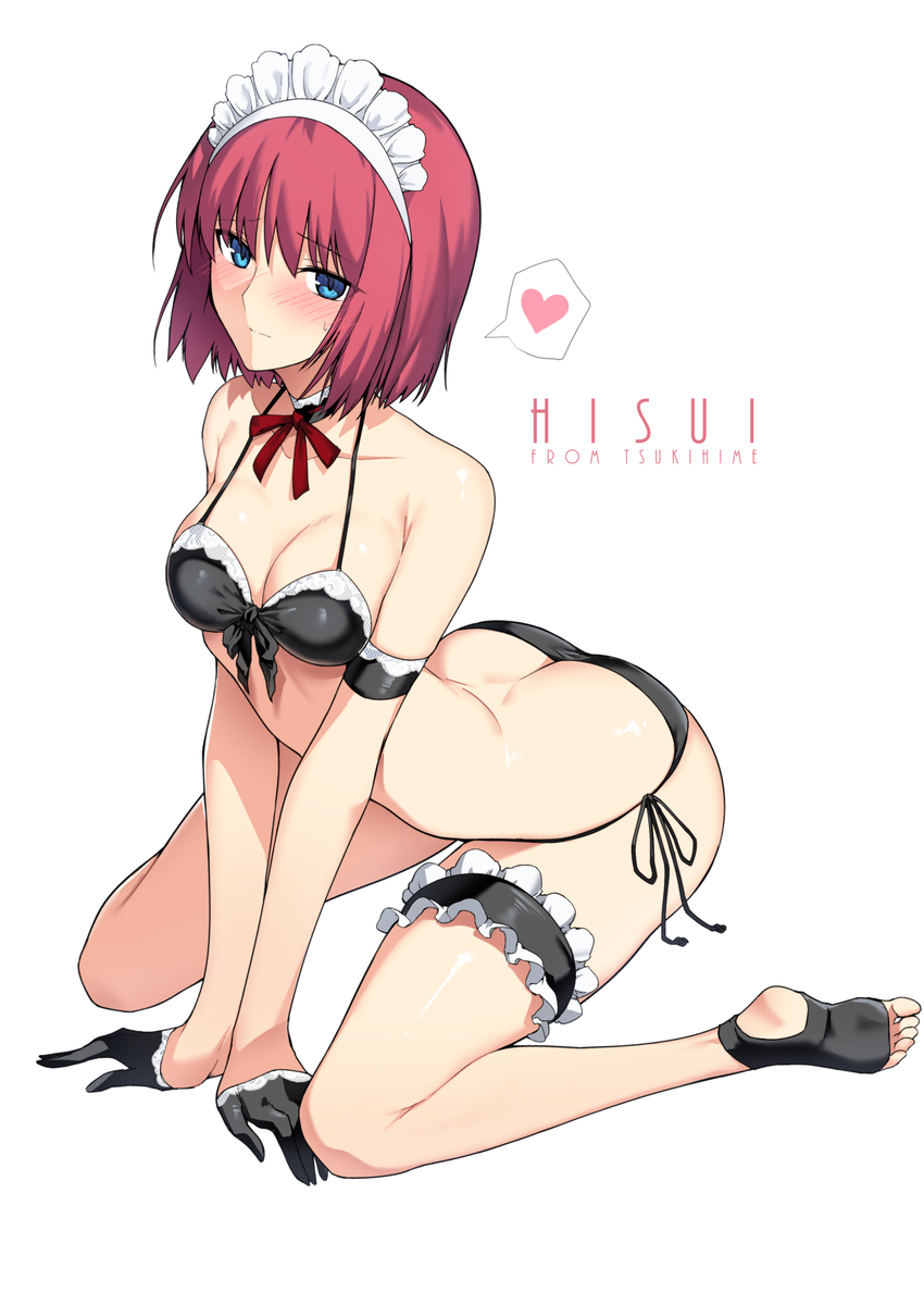 This is a pixiv picture whose title is 黒ビキニ翡翠ちゃん.
