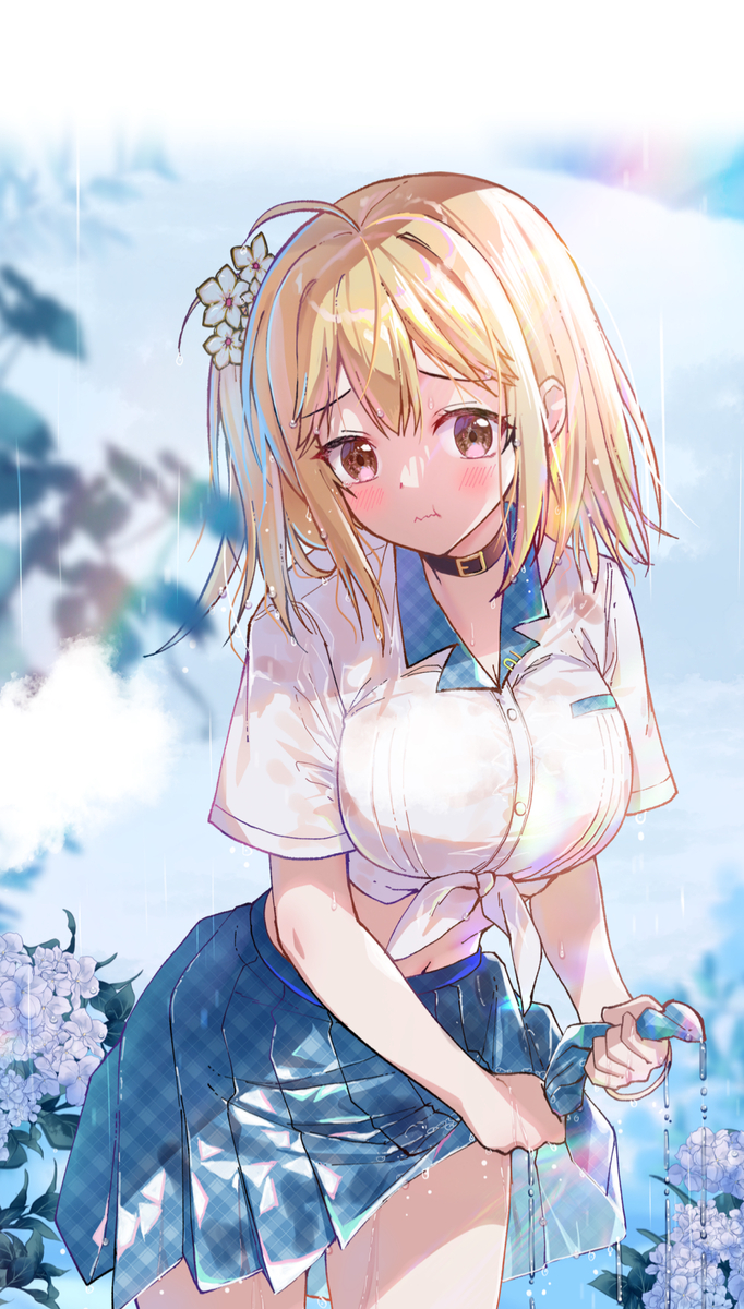 This is a pixiv picture whose title is 梅雨.