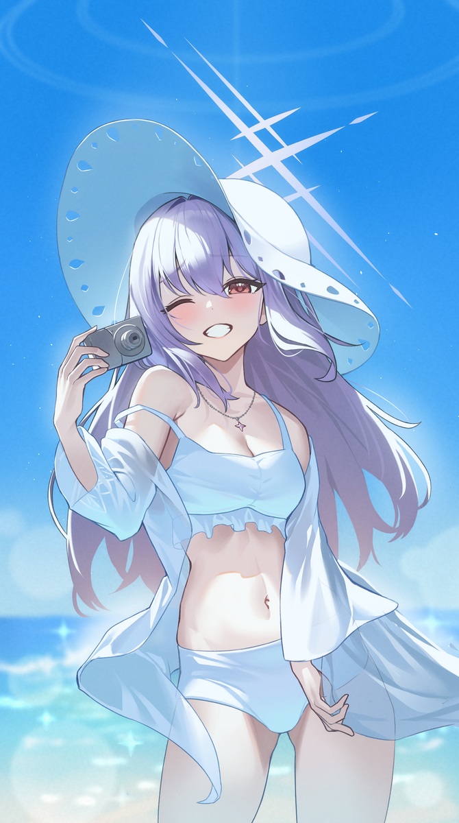 This is a pixiv picture whose title is 水着アツコ.