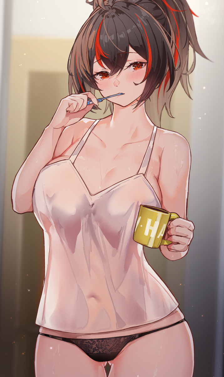 This is a pixiv picture whose title is おはよう😪.