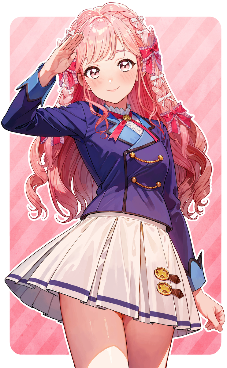This is a pixiv picture whose title is スターライト学園制服姿のみえるちゃん.