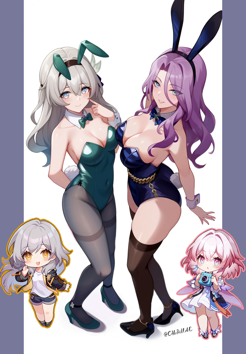 This is a pixiv picture whose title is 崩坏星穹铁道 流萤x翡翠.