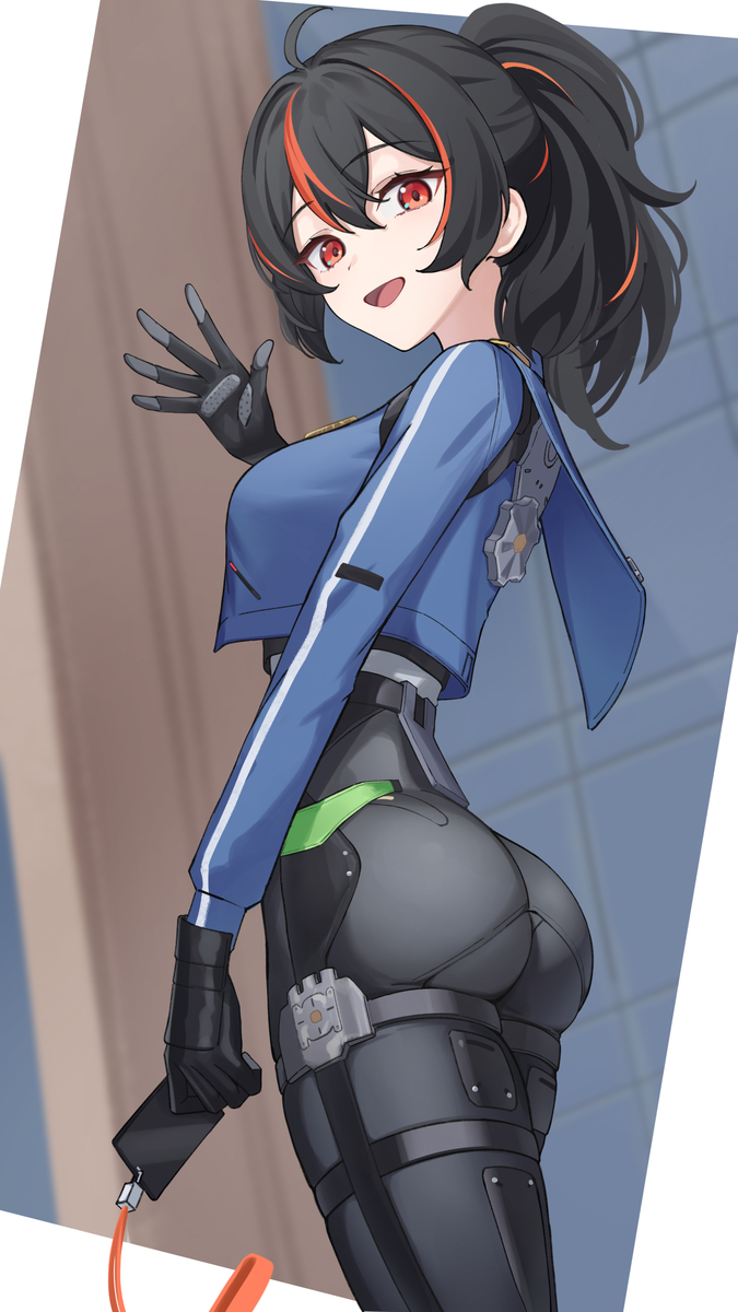 This is a pixiv picture whose title is ON/OFF.