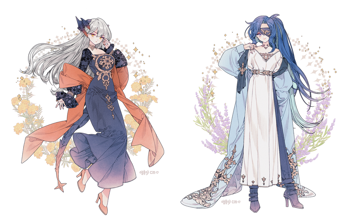 This is a pixiv picture whose title is 🧡cm.