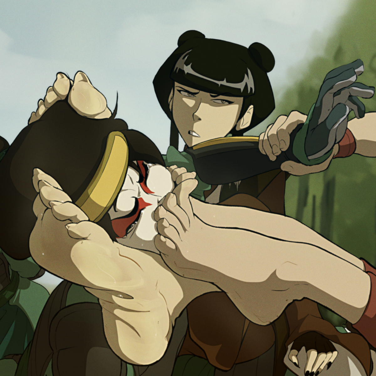 This is a pixiv picture whose title is Demoralized (ATLA).