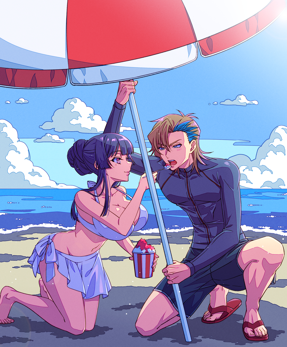 This is a pixiv picture whose title is 夏の幻.