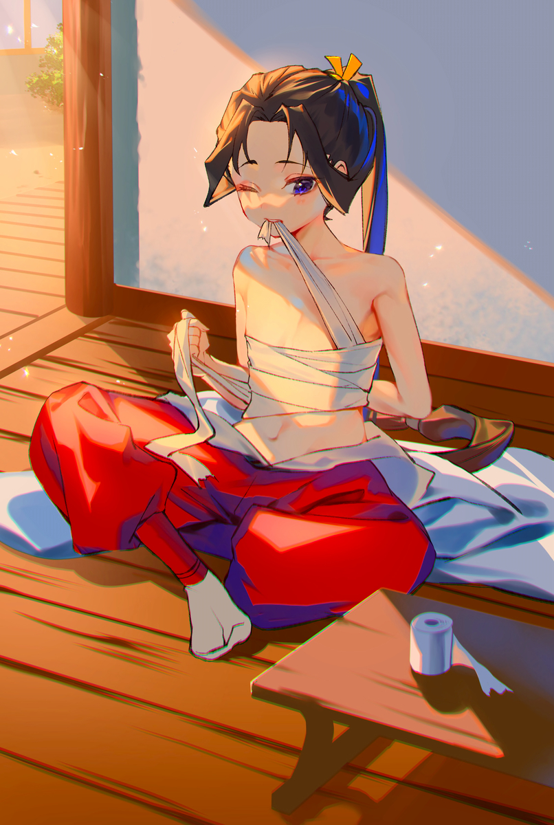 This is a pixiv picture whose title is いてて….