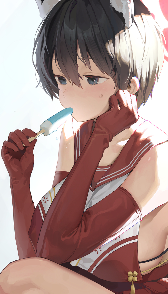This is a pixiv picture whose title is ツバキ.