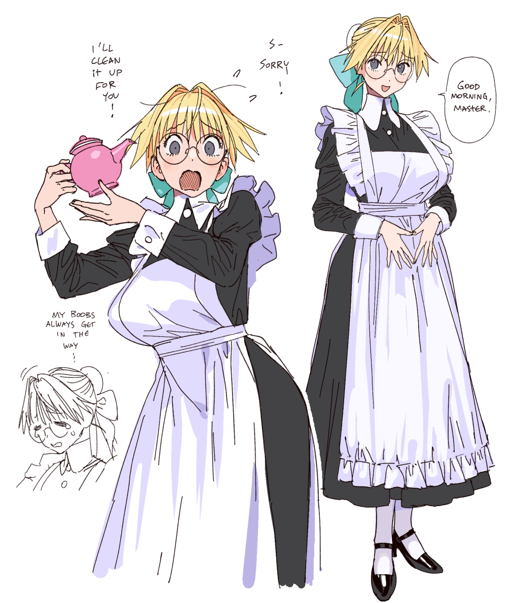 This is a pixiv picture whose title is maid oc compilation.