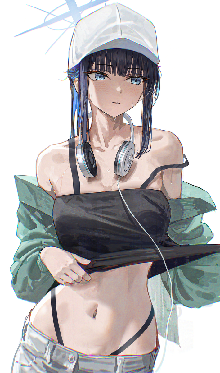 This is a pixiv picture whose title is 暑いな…….