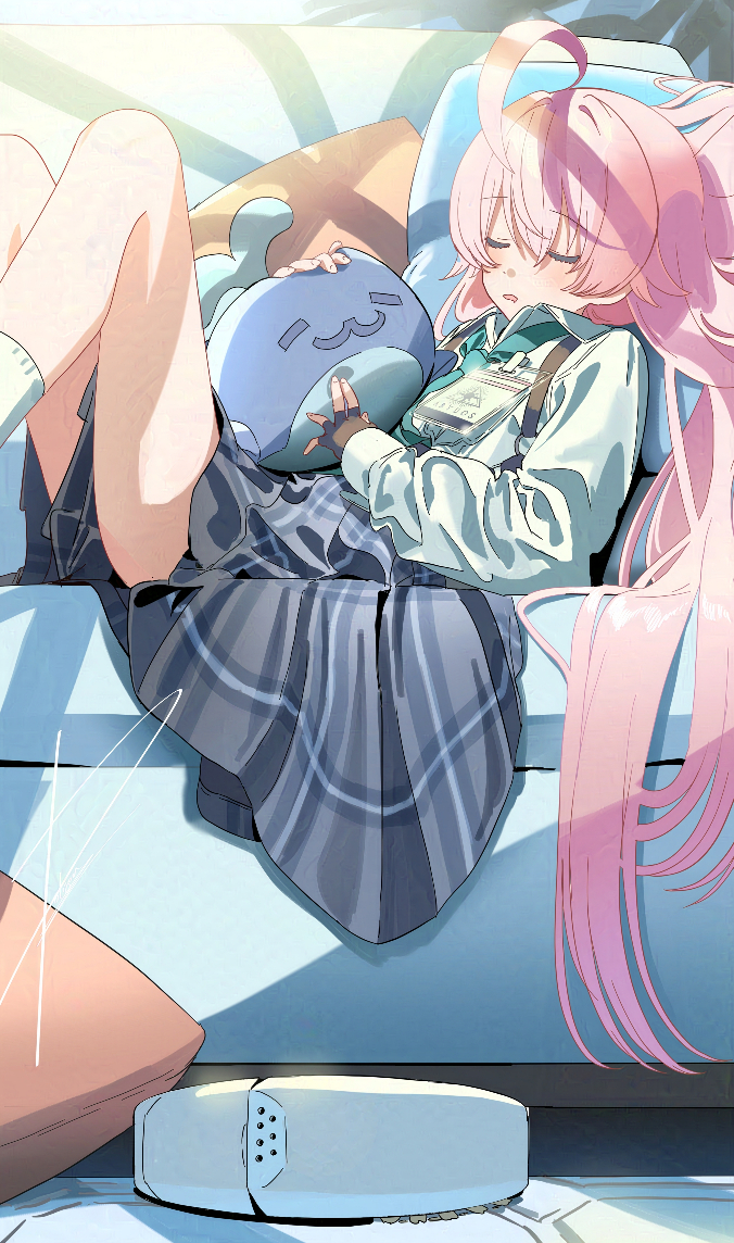 This is a pixiv picture whose title is 居眠り.