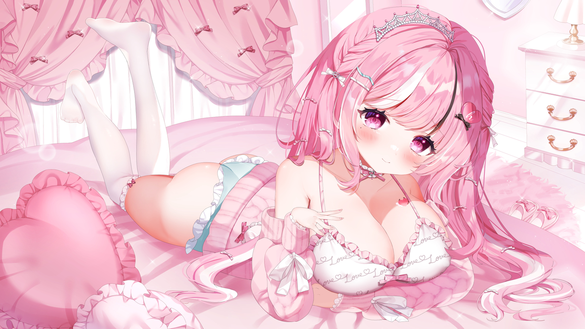 This is a pixiv picture whose title is 〖 お仕事 〗 初恋ひめか様 live2dパーツ分けイラスト.