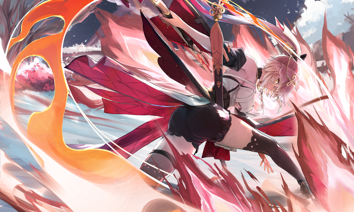 This is a pixiv picture whose title is 長離.