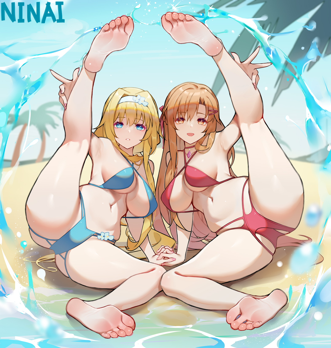 This is a pixiv picture whose title is 👙.