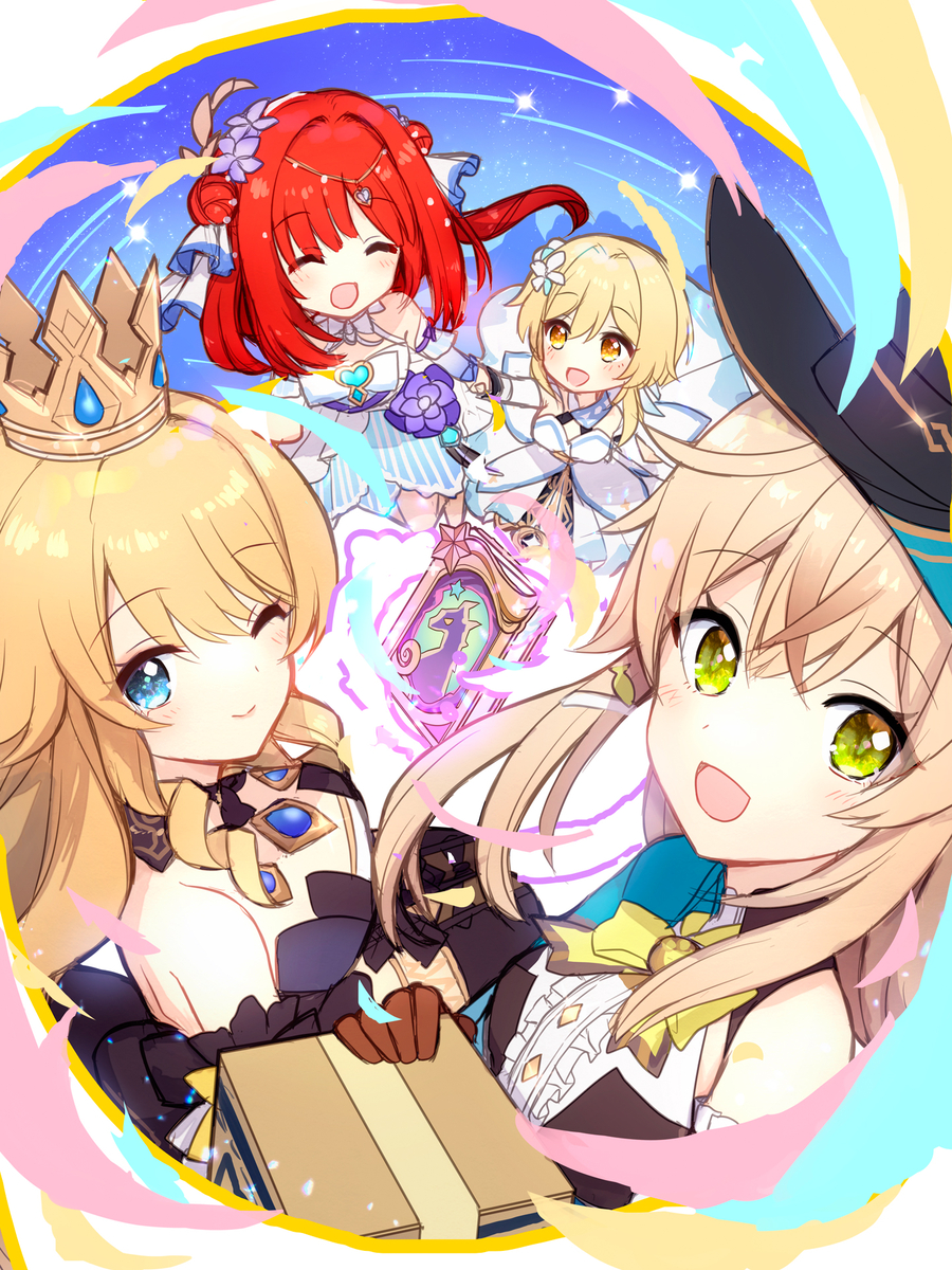 This is a pixiv picture whose title is 【原神】星色に輝く物語✨.