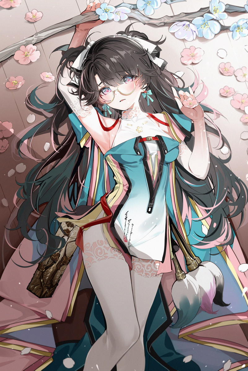 This is a pixiv picture whose title is 折枝.