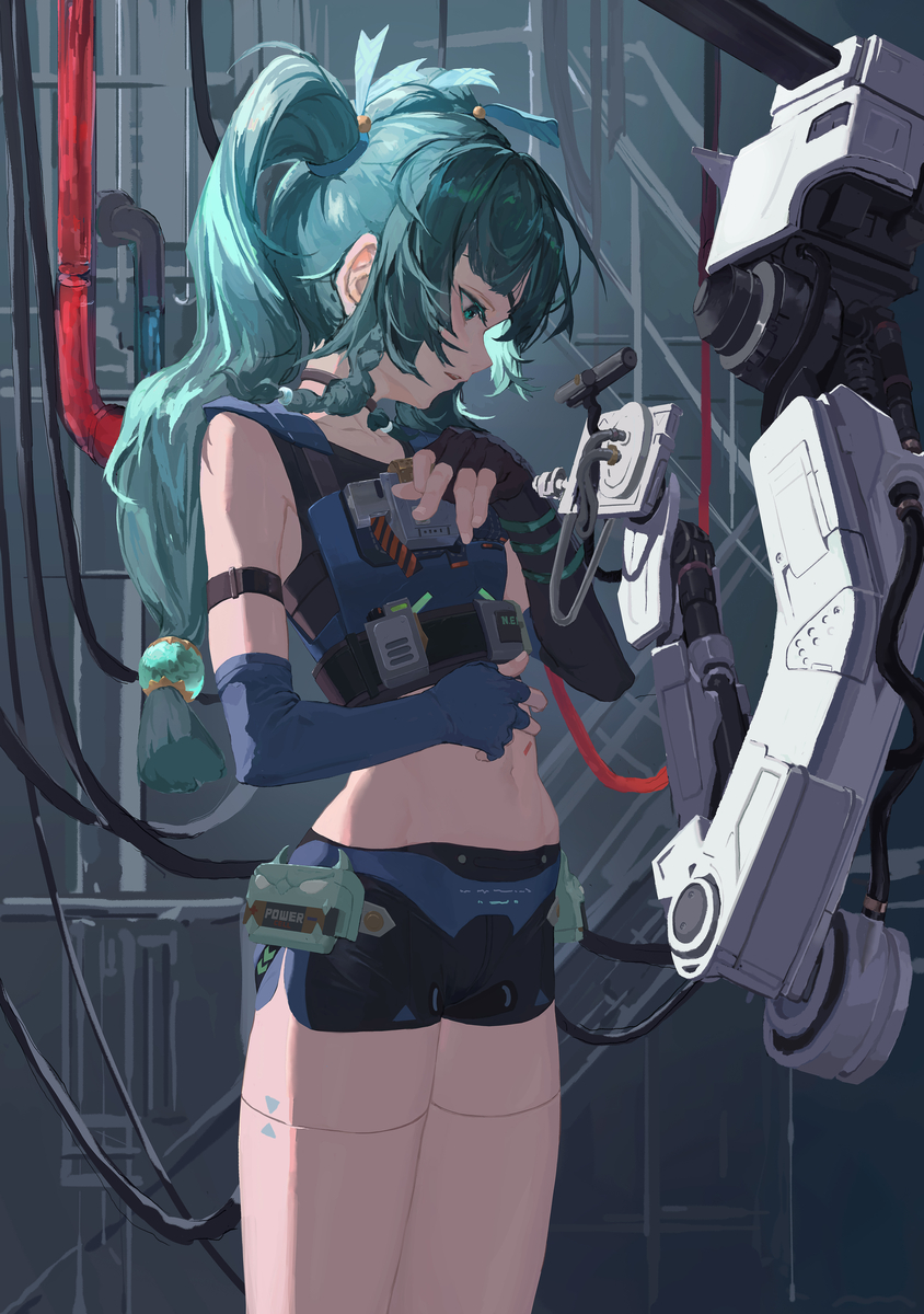 This is a pixiv picture whose title is 青衣.