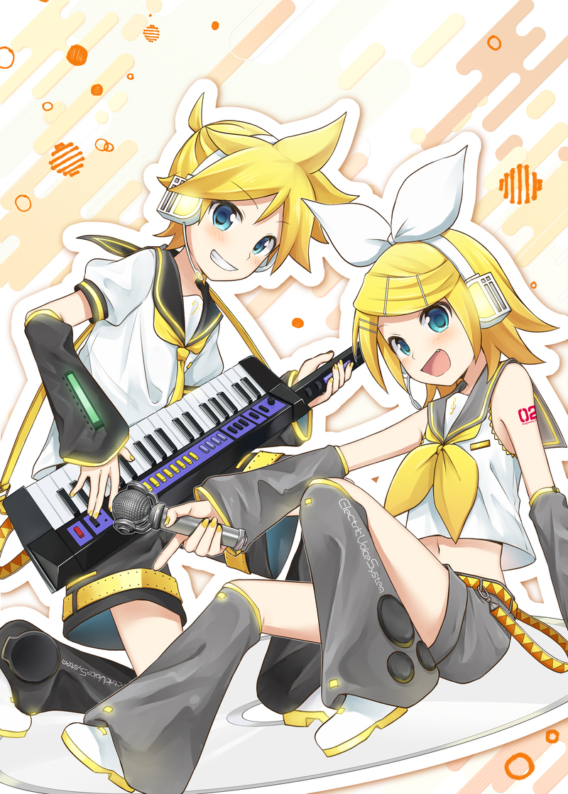 This is a pixiv picture whose title is KAGAMINE RIN/LEN.