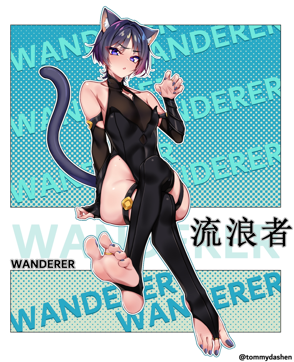 This is a pixiv picture whose title is 散兵双版本立牌制作中.
