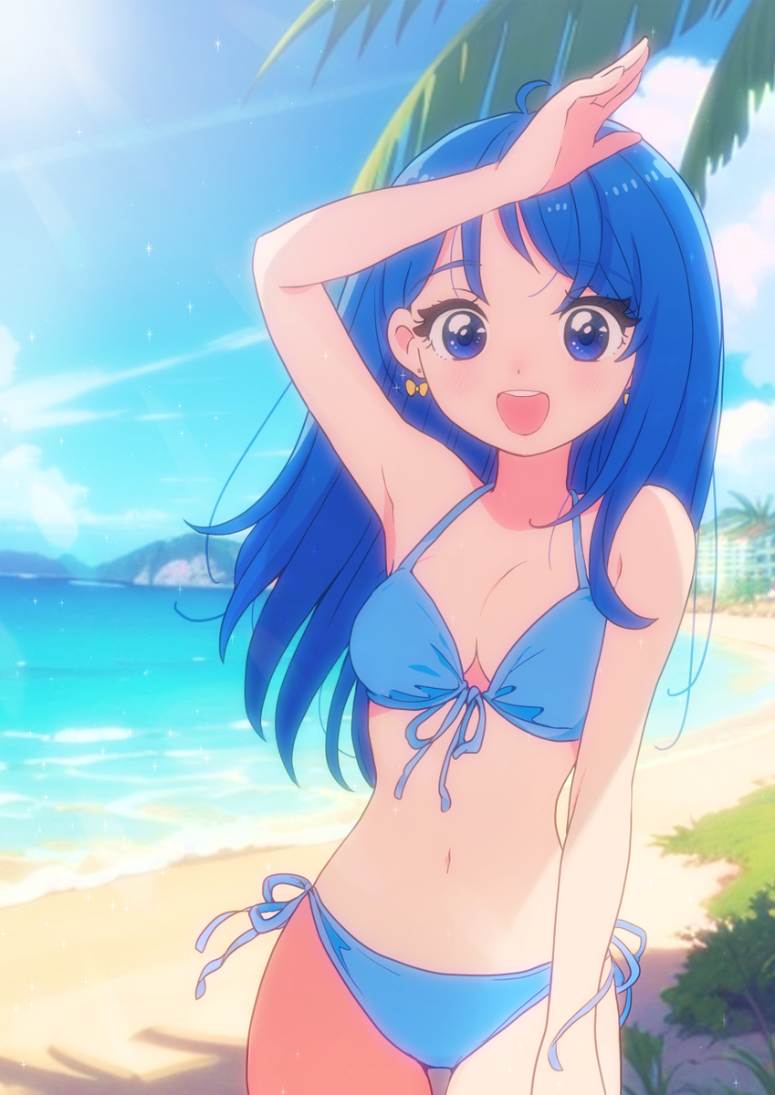 This is a pixiv picture whose title is ビキニ姿の大人ソラちゃん.