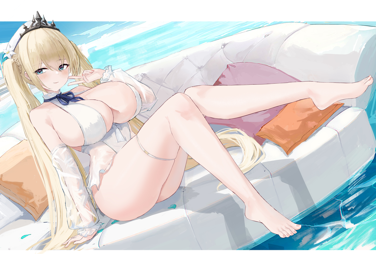 This is a pixiv picture whose title is パンルヴェ(アズールレーン).