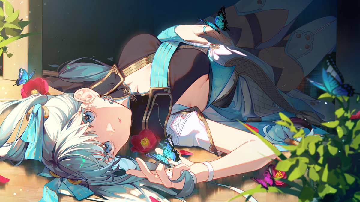 This is a pixiv picture whose title is 今汐.