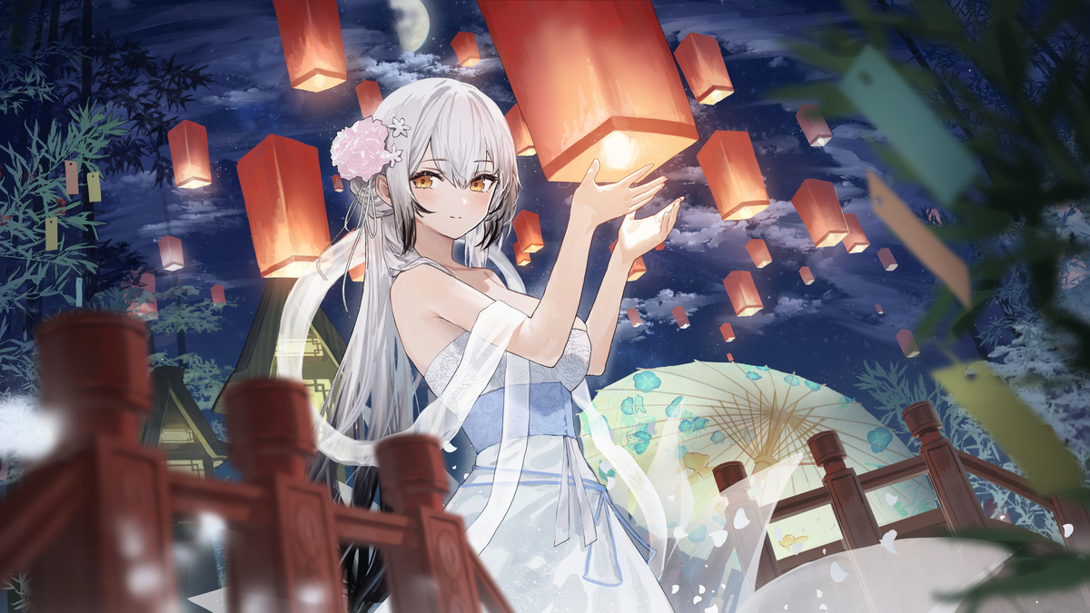 This is a pixiv picture whose title is 海天　アズレン七夕.