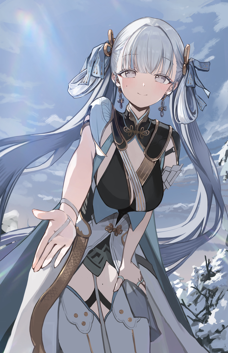 This is a pixiv picture whose title is 今汐.