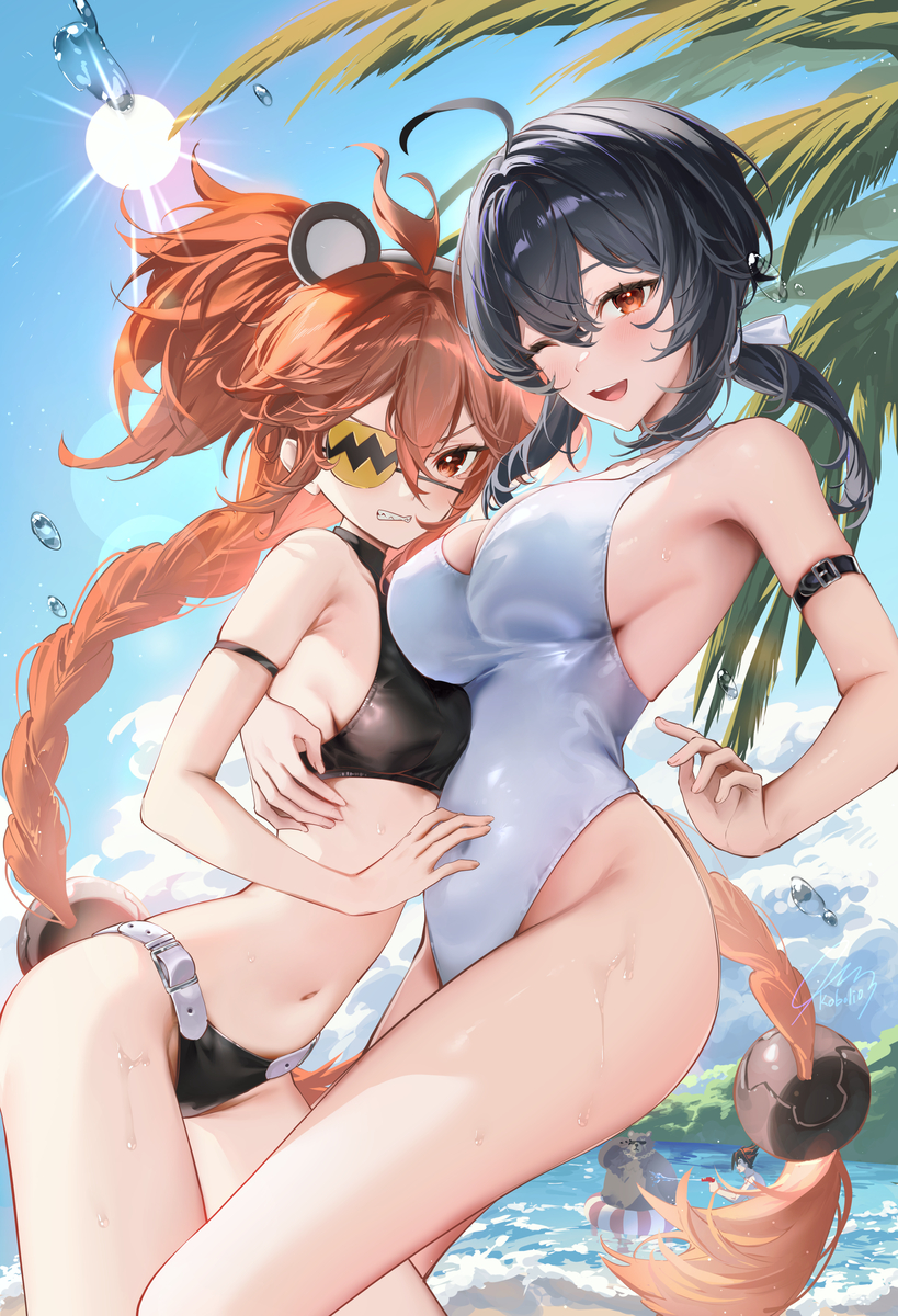 This is a pixiv picture whose title is 団体休暇🏝️.