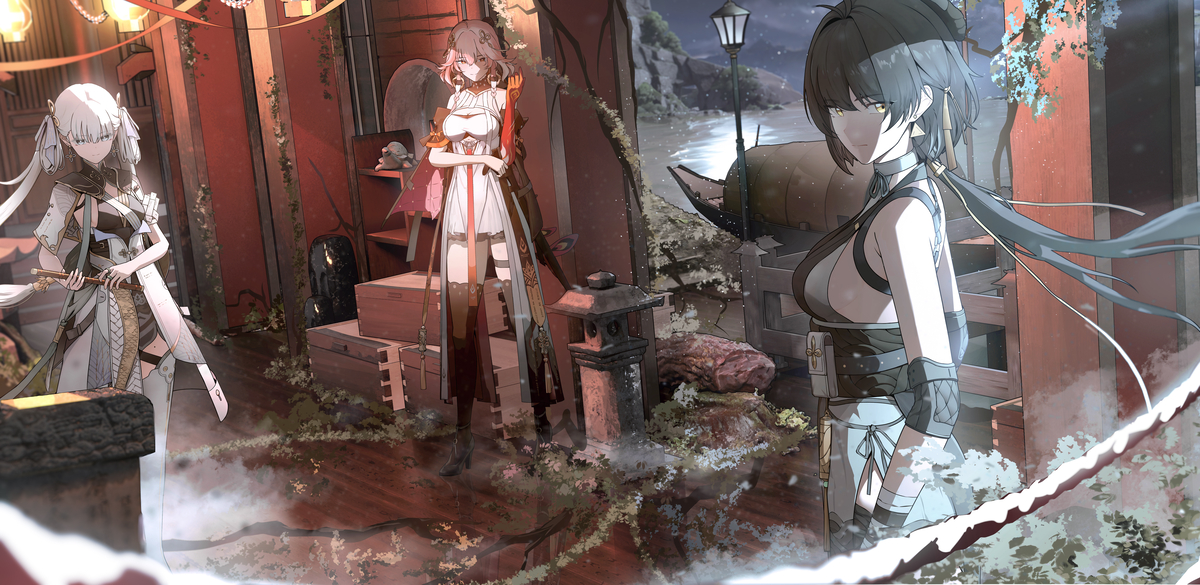 This is a pixiv picture whose title is 2024-08-18 長離,今汐,漂泊者.