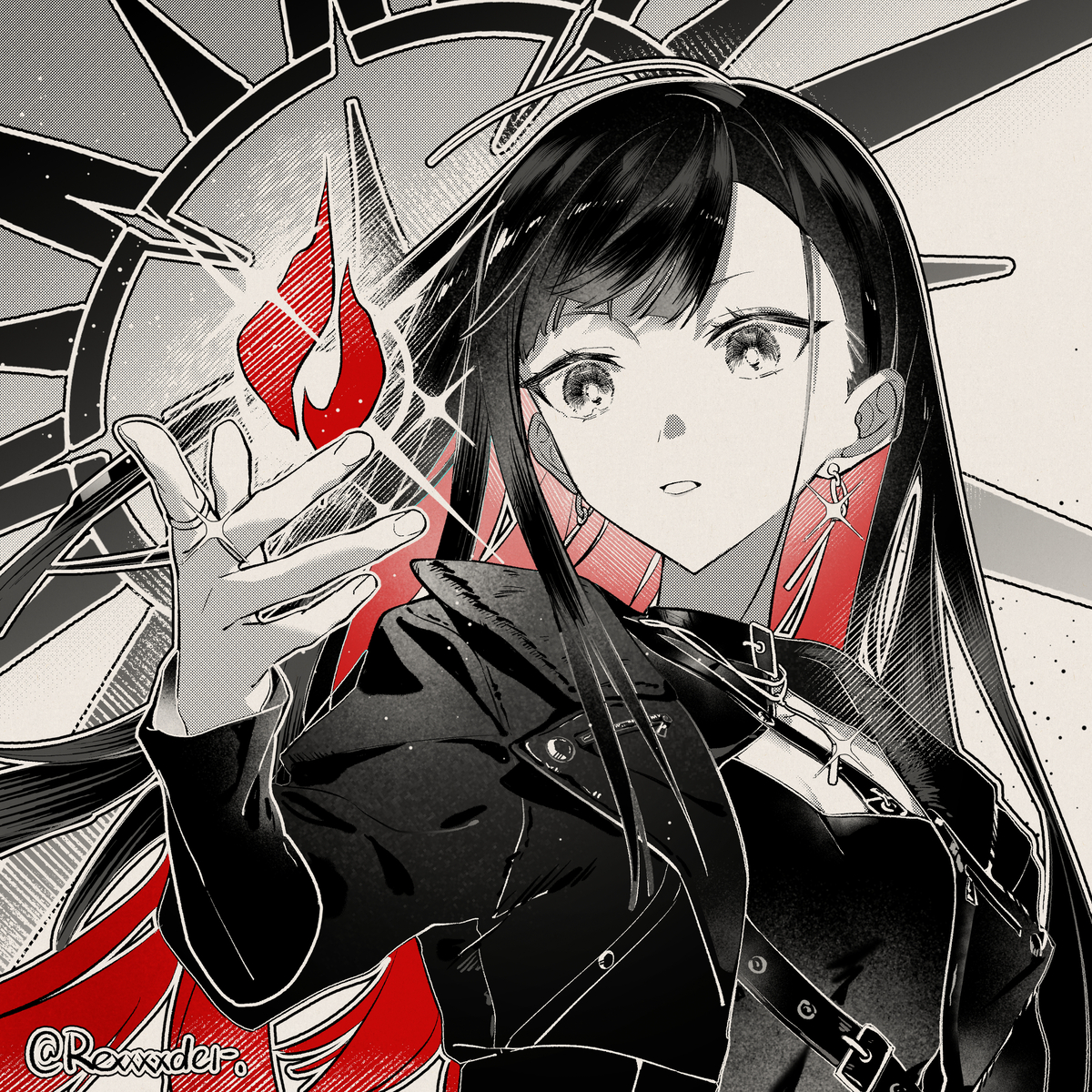 This is a pixiv picture whose title is 对Vivids进行一些黑白图的尝试.