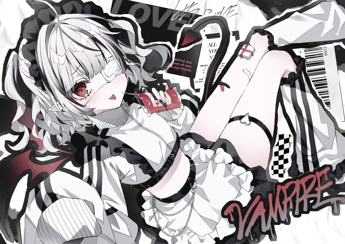 This is a pixiv picture whose title is VAMPIRE.