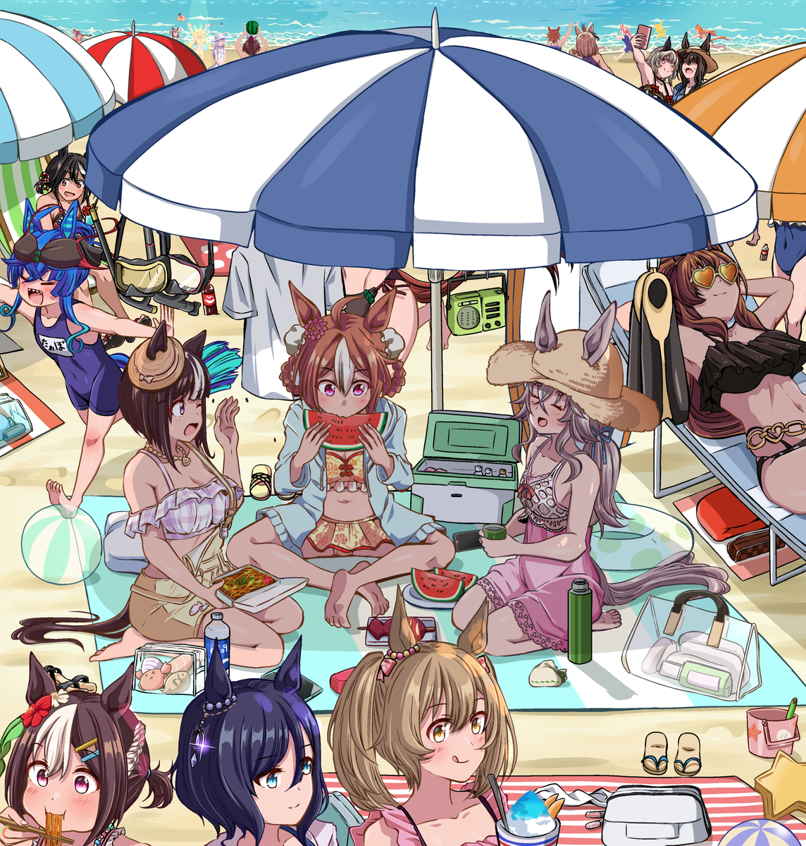 This is a pixiv picture whose title is たぶん合宿最終日.