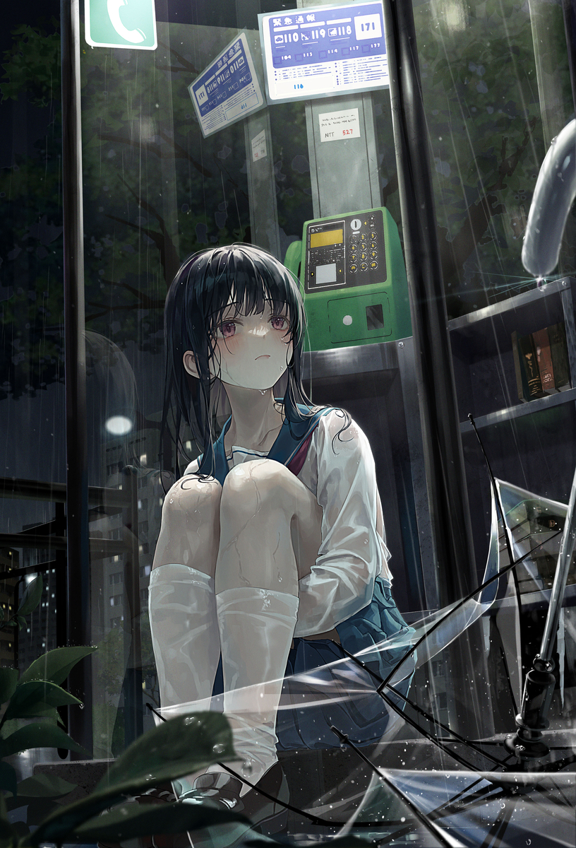 This is a pixiv picture whose title is くろねこ.