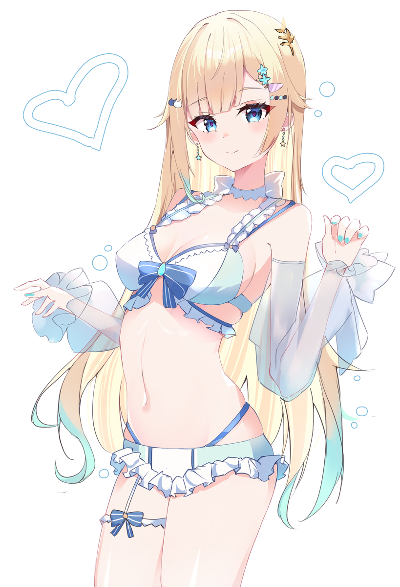 This is a pixiv picture whose title is 藍沢エマ.