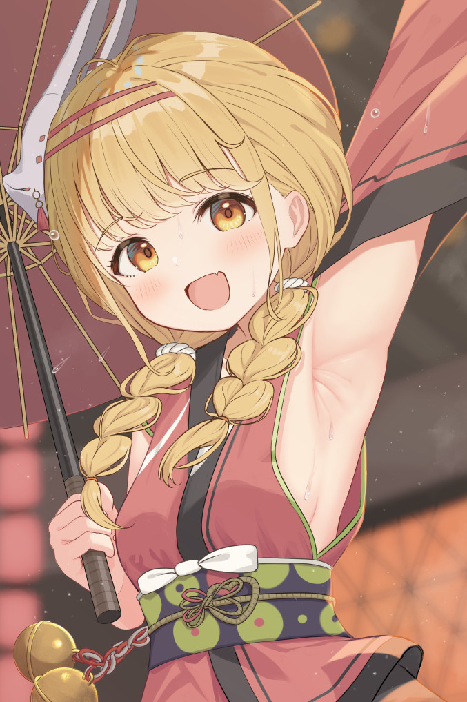 This is a pixiv picture whose title is 冠菊ことね.