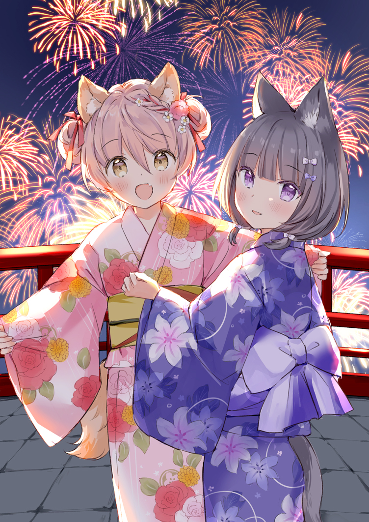 This is a pixiv picture whose title is 花火.