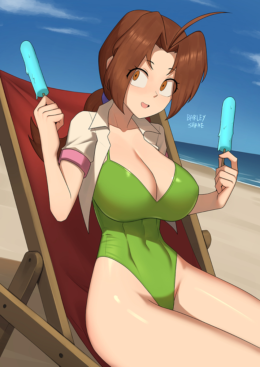 This is a pixiv picture whose title is Swimsuit Delia Ketchum.